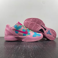 Low Top Sneakers, Blue Pink Colorway, Lace Up Design, Casual Gift for Sneaker Fans