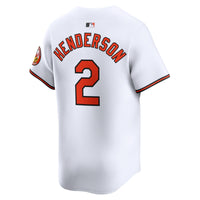 Baltimore Orioles Gunnar Henderson White Home Limited Player Jersey