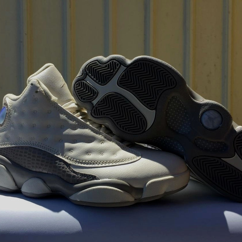 Sneakers, Off White Gray Colorway, Lace Up Design, Casual Gift for Sneaker Fans