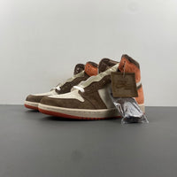 High Top Sneakers, Off White Orange Brown Colorway, Lace Up Design, Casual Gift for Sneaker Fans