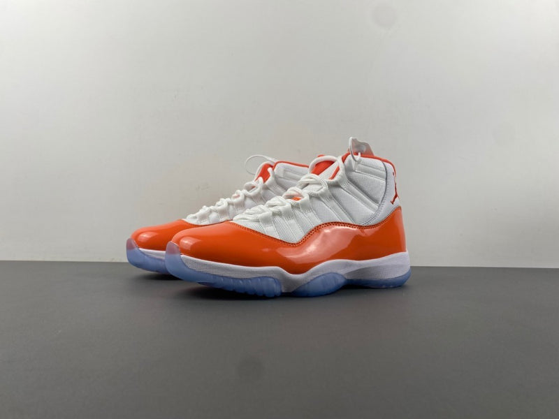 Low Top Sneakers, White Orange Colorway, Leather Footwear, Lace Up Design, Casual Gift for Sneaker Fans