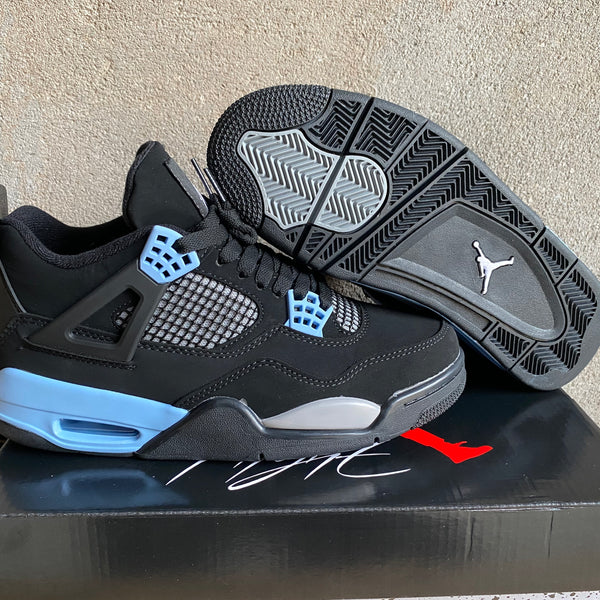 Mid Top Sneakers, Blue Black Gray Colorway, Lace Up Design, Casual Gift for Sneaker Fans