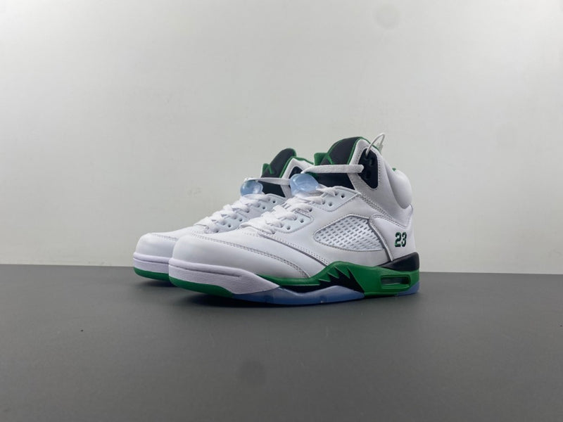 High Top Sneakers, White Green Colorway, Leather Footwear, Lace Up Design, Casual Gift for Sneaker Fans