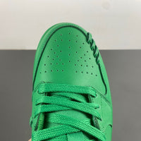 Low Top Sneakers, Green Gold Colorway, Lace Up Design, Casual Gift for Sneaker Fans