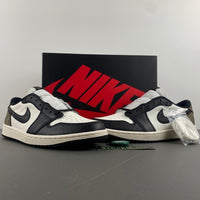 Low Top Sneakers, Black Beige Colorway, Lace Up Design, Casual Gift for Sneaker Fans