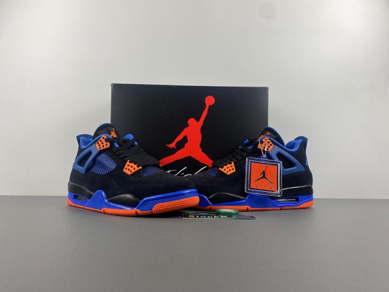 Retro Low Top Sneakers, Blue Black Orange Colorway, Lace Up Design, Casual Gift for Sneaker Fans