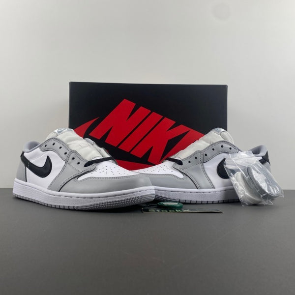 Low Top Sneakers, White Black Gray Colorway, Lace Up Design, Casual Gift for Sneaker Fans