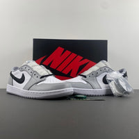 Low Top Sneakers, White Black Gray Colorway, Lace Up Design, Casual Gift for Sneaker Fans