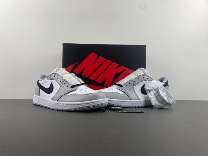 Low Top Sneakers, White Black Gray Colorway, Lace Up Design, Casual Gift for Sneaker Fans