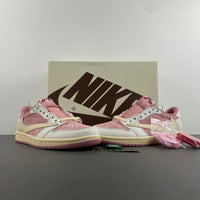 Low Top Sneakers, White Pink Colorway, Reverse Hook Design, Lace Up Design, Casual Gift for Sneaker Fans