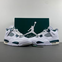 Low Top Sneakers, White Green Colorway, Lace Up Design, Casual Gift for Sneaker Fans
