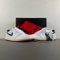 Low Top Sneakers, White Green Colorway, Lace Up Design, Casual Gift for Sneaker Fans