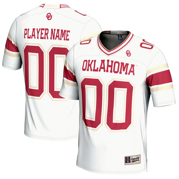 Oklahoma Sooners NIL Pick-A-Player Football Jersey - White