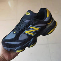 Low Top Sneakers, Navy Yellow Colorway, Lace Up Design, Casual Gift for Sneaker Fans