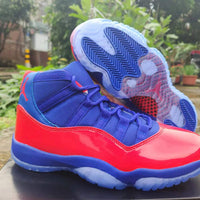 High Top Sneakers, Royal Blue Red Colorway, Lace Up Design, Casual Gift for Sneaker Fans