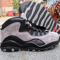 High Top Sneakers, Gray Black Colorway, Lace Up Design, Casual Gift for Sneaker Fans