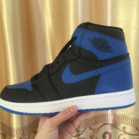 Sneakers, Royal Blue Black Colorway, Lace Up Design, Casual Gift for Sneaker Fans