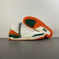 Low Top Sneakers, White Green Orange Colorway, Lace Up Design, Casual Gift for Sneaker Fans