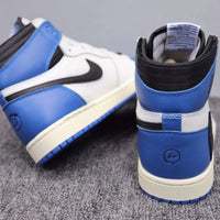 High Top Sneakers, Blue Gray Colorway, Reverse Hook Design, Lace Up Design, Casual Gift for Sneaker Fans