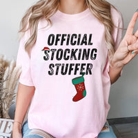 Naughty List Holiday Graphic Tee, Stocking Stuffer Humorous Christmas T-Shirt, Retro Sarcastic Humor Shirt, Xmas Gag Present for Dad Mom