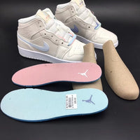 High Top Sneakers, Blue Pink Colorway, Mismatched Colorway, Lace Up Design, Casual Gift for Sneaker Fans