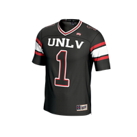 #1 UNLV Rebels Lightweight Football Fashion Jersey - Black