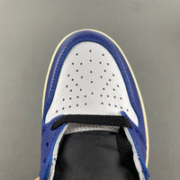 High Top Sneakers, Blue White Colorway, Lace Up Design, Casual Gift for Sneaker Fans