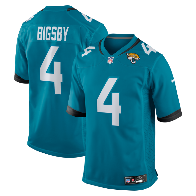 Jacksonville Jaguars Tank Bigsby Teal Game Jersey