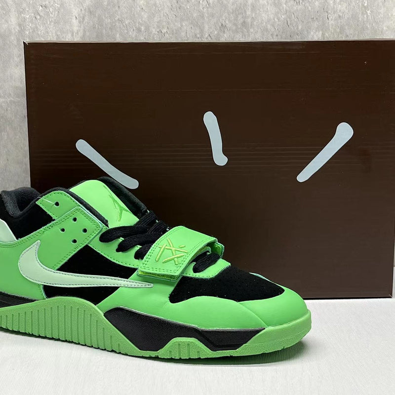 Mid Top Sneakers, Green Colorway, Lace Up Design, Casual Gift for Sneaker Fans