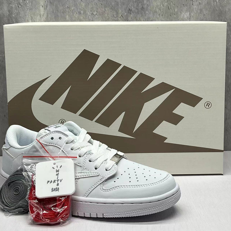 Low Top Sneakers, White Colorway, Reverse Hook Design, Lace Up Design, Casual Gift for Sneaker Fans