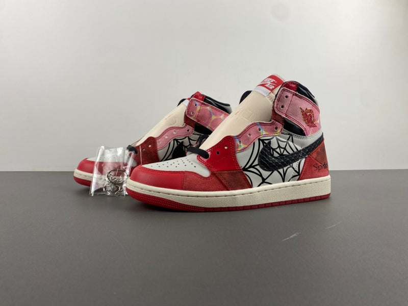 High Top Sneakers, Red Beige Black Colorway, Lace Up Design, Casual Gift for Sneaker Fans