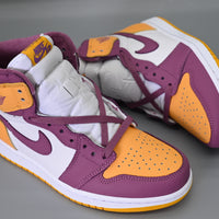 Sneakers, White Purple Gold Colorway, Lace Up Design, Casual Gift for Sneaker Fans