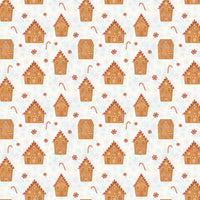 Christmas Cookie Gift Wrap, Gingerbread House Wrapping Paper, Festive Holiday Wrapping Paper, Xmas Season Gift Wrap, Holiday Present Wrap