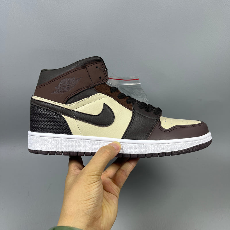 High Top Sneakers, Black Brown Colorway, Lace Up Design, Casual Gift for Sneaker Fans
