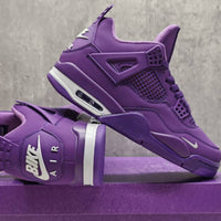 Mid Top Sneakers, Purple Colorway, Lace Up Design, Casual Gift for Sneaker Fans