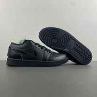Low Top Sneakers, Black Green Colorway, Lace Up Design, Casual Gift for Sneaker Fans