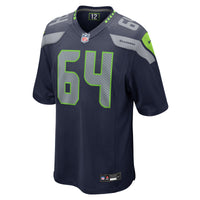Seattle Seahawks Christian Haynes College Navy Game Jersey