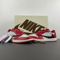 Low Top Sneakers, White Black Red Colorway, Reverse Hook Design, Lace Up Design, Casual Gift for Sneaker Fans