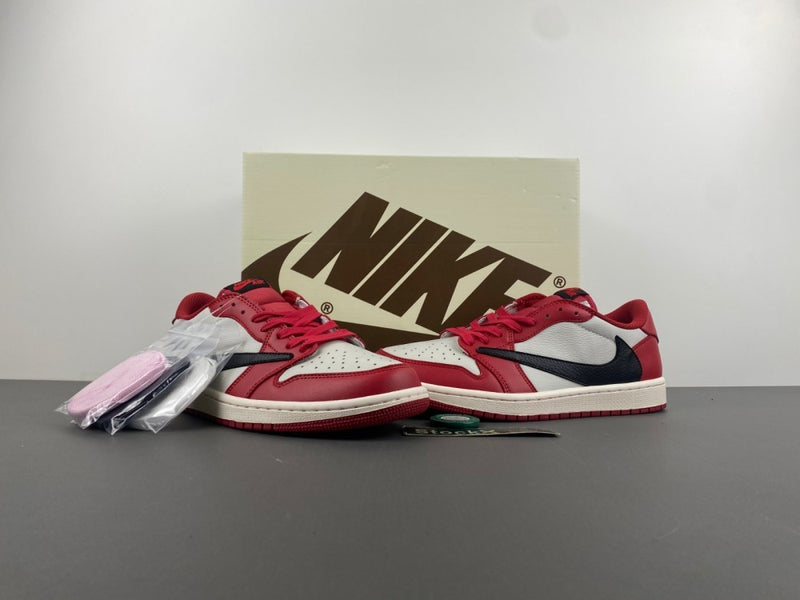 Low Top Sneakers, White Black Red Colorway, Reverse Hook Design, Lace Up Design, Casual Gift for Sneaker Fans