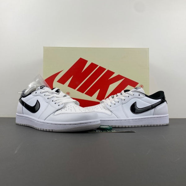 Low Top Sneakers, White Black Colorway, Lace Up Design, Casual Gift for Sneaker Fans