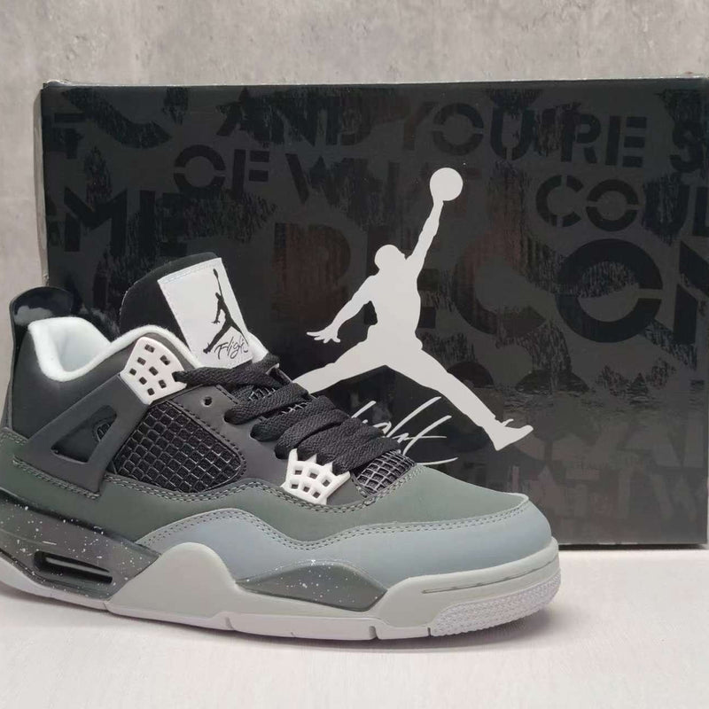 Mid Top Sneakers, Gray Black Colorway, Lace Up Design, Casual Gift for Sneaker Fans