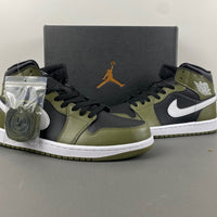 Mid Top Sneakers, Green Black Colorway, Lace Up Design, Casual Gift for Sneaker Fans