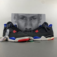 Low Top Sneakers, Blue Black Red Colorway, Lace Up Design, Casual Gift for Sneaker Fans