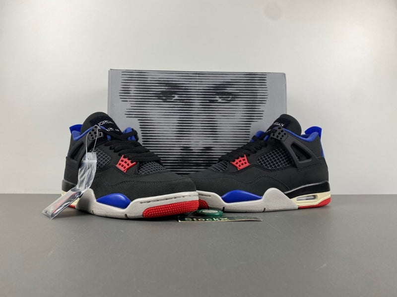 Low Top Sneakers, Blue Black Red Colorway, Lace Up Design, Casual Gift for Sneaker Fans