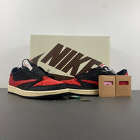 Low Top Sneakers, Black Red Colorway, Reverse Hook Design, Lace Up Design, Casual Gift for Sneaker Fans