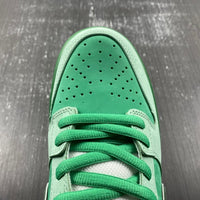 Low Top Sneakers, Green Colorway, Lace Up Design, Casual Gift for Sneaker Fans