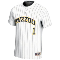 #1 Missouri Tigers Lightweight Softball Jersey - White