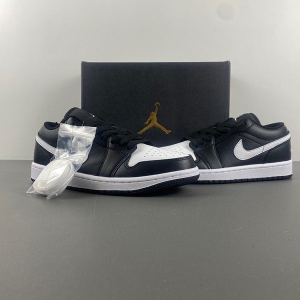 Low Top Sneakers, White Black Colorway, Lace Up Design, Casual Gift for Sneaker Fans