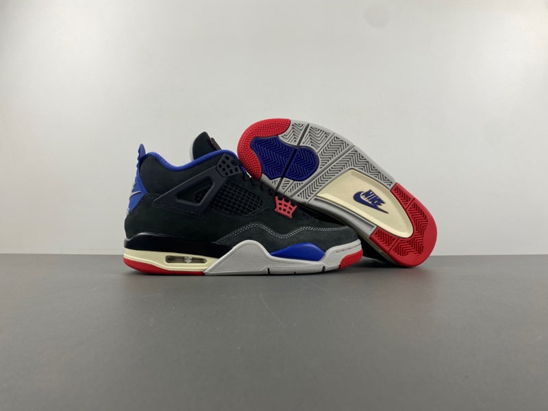 Low Top Sneakers, Blue Black Red Colorway, Lace Up Design, Casual Gift for Sneaker Fans