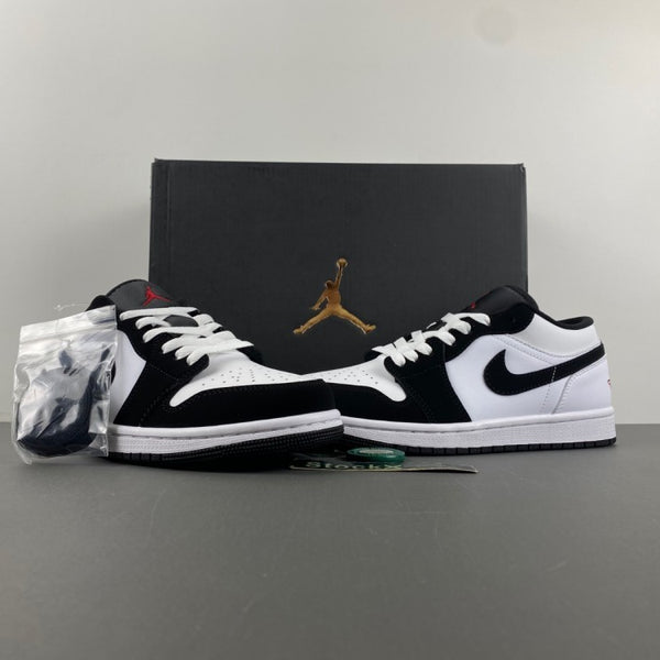 Low Top Sneakers, White Black Colorway, Lace Up Design, Casual Gift for Sneaker Fans